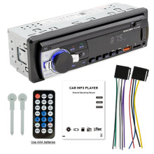 Radio Samochodowe 1 DIN Odtwarzacz Stereo Cyfrowy Samochodowy Odtwarzacz MP3 Radio FM Muzyka Stereo Audio z Wejściem AUX w Desce