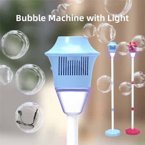 Automatic Bubble Machine with Light Vertical Bubble Machine for Birthday Outdoor Wedding Christmas Parties 1