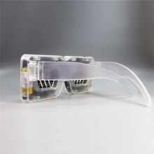 Light Glasses Soldering Practice Kit Sound Activated LED Eyeglasses DIY Electronics Kit for School Learning Project,B