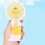 USB Handheld Fan Multi-Functional Desktop with Stand Eectric Fan Students Outdoor Portable Portable Small Fan A 5