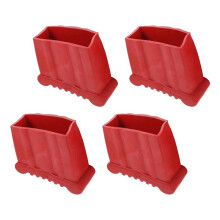4pcs Non-Slip Folding Ladder Feet Mat, Rubber Stair Foot Pads & Covers, Anti-Skid Ladder Leg Cushion Bumper