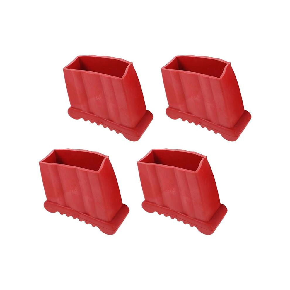 4Pcs Non-Slip Folding Ladder Feet Mat, Rubber Stair Foot Pads & Covers, Anti-Skid Ladder Leg Cushion Bumper 4711684860878