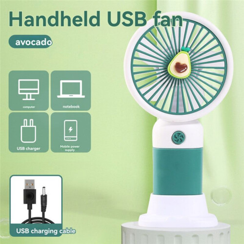 USB Handheld Fan Multi-Functional Desktop with Stand Eectric Fan Students Outdoor Portable Portable Small Fan D