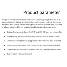 Relais RS485 Modbus PRO Interface RS485 Relais Modbus RTU Contrôle Du Protocole Optocoupleur Isolation