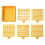 Sticky Note Stencil Template-Post It Note Holder for Precision Planning Organization,Note Organizer for Office School A 1