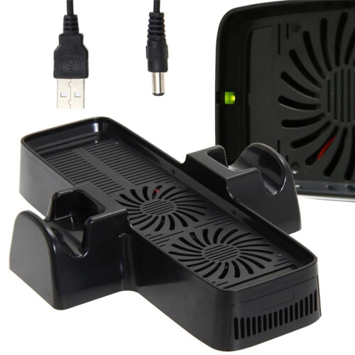 Konsolen-Lüfter mit Dual-Dock-Ständer, Kühllüfter, Wärmeableitungszubehör für  360-Gamecontroller 1