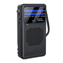 TG-88 Portable AM/FM/SW Radio Pocket Radio with LED Flashlight Small Radio for Outdoor Camping for Seniors Elderly
