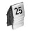 25PCS Restaurant Bar Place Table  Tabletop Number Sign Stackable Table Number Cards Double-Side Black Number 1