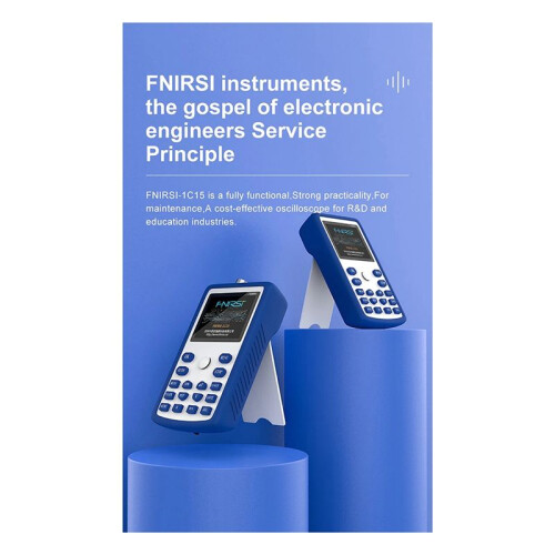 1C15  Handheld Oscilloscope Digital Sampling Rate 500MS/S Analog Bandwidth 110MHz Support Waveform Storage EU PLUG 1