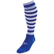 (7 UK-12 UK, Royal Blue/White) Precision Unisex Adult Pro Hooped Football Socks