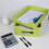 Letter-Size Tray, A4 Plastic Paper Holder File Organizer, Stackable Letter Tray for Office, School, Home Storage White 2
