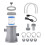 Pool Cleaner Circulation Filter Pump 330 GPH Filter Swimming Pool Filter Pump for Aerated Pool Pumps UK Plug 1