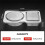 40PCS Reusable Snack Containers, 2-Compartment Dipping Containers with Lid for Refrigeration,Sauce Dip Case 8