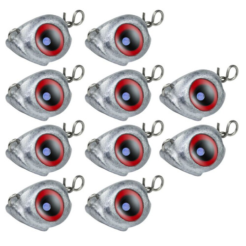 10pcs Swing Jig  Sinker Weights for Soft Lure Fishing Easy Hook Combo, Aggravated Design 10g