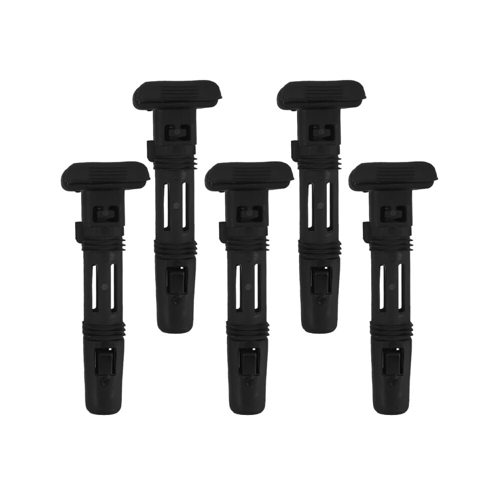 5Pcs Adjustable Locking Car Headrest Guide Inserts Durable Plastic Square Replacement For Vehicle Seats 9169991236087