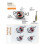 10pcs Swing Jig  Sinker Weights for Soft Lure Fishing Easy Hook Combo, Aggravated Design 10g 9