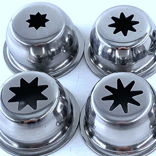 Solid Hollow Stainless Steel Churrera Churro Nozzle Mold for Churros Machine 5 Molds/ Set 53mm Out Diameter 2