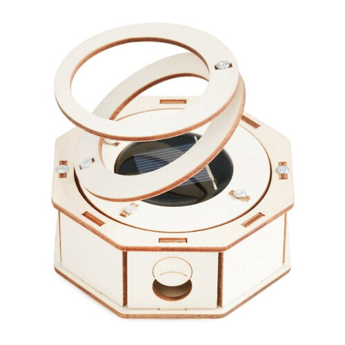 DIY Solar Double Ring Model Science Kit Technology Physics Material Kit Experimental Tool Kit Learning DIY Toy Kit