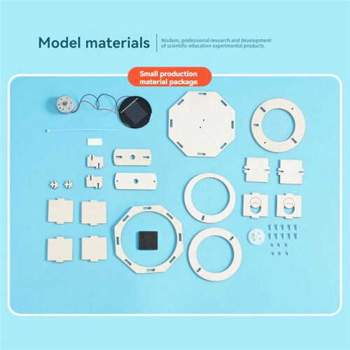 DIY Solar Double Ring Model Science Kit Technology Physics Material Kit Experimental Tool Kit Learning DIY Toy Kit 2