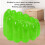 Aufblasbares 1-Sitzer-Sofa 75x56cm grün 5
