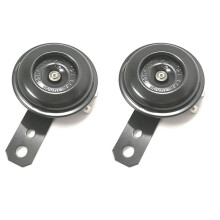 2PCS Motorcycle Electric Horn Universal Waterproof Round Loud Horn Speakers 12V Horn 1.5A 105db Signal