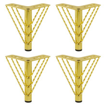 4Pcs Modern Metal Triangle Cabinet Legs Heavy Duty Furniture Feet for Sofa Cupboard Dresser
