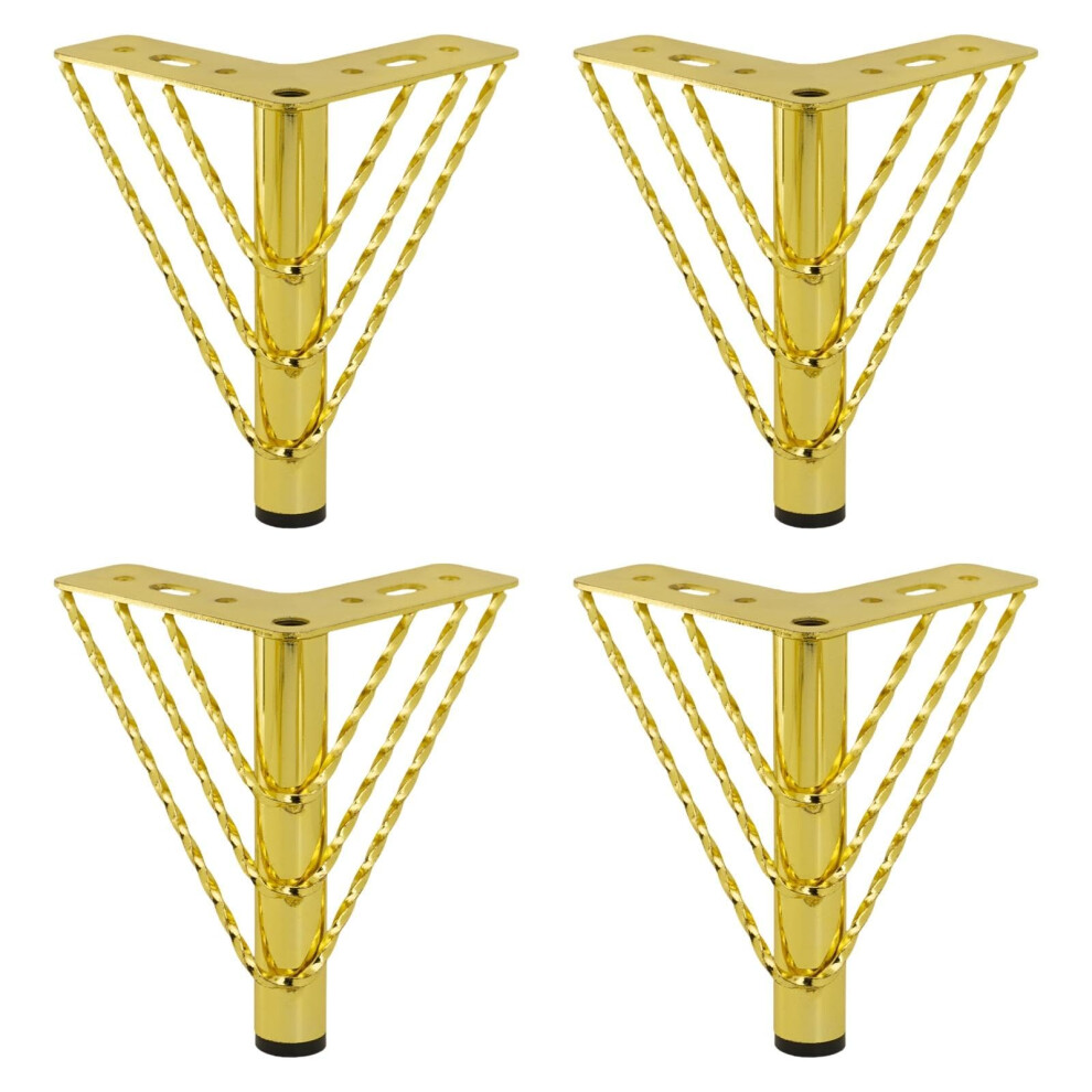 4Pcs Modern Metal Triangle Cabinet Legs Heavy Duty Furniture Feet For Sofa Cupboard Dresser 9771547214243