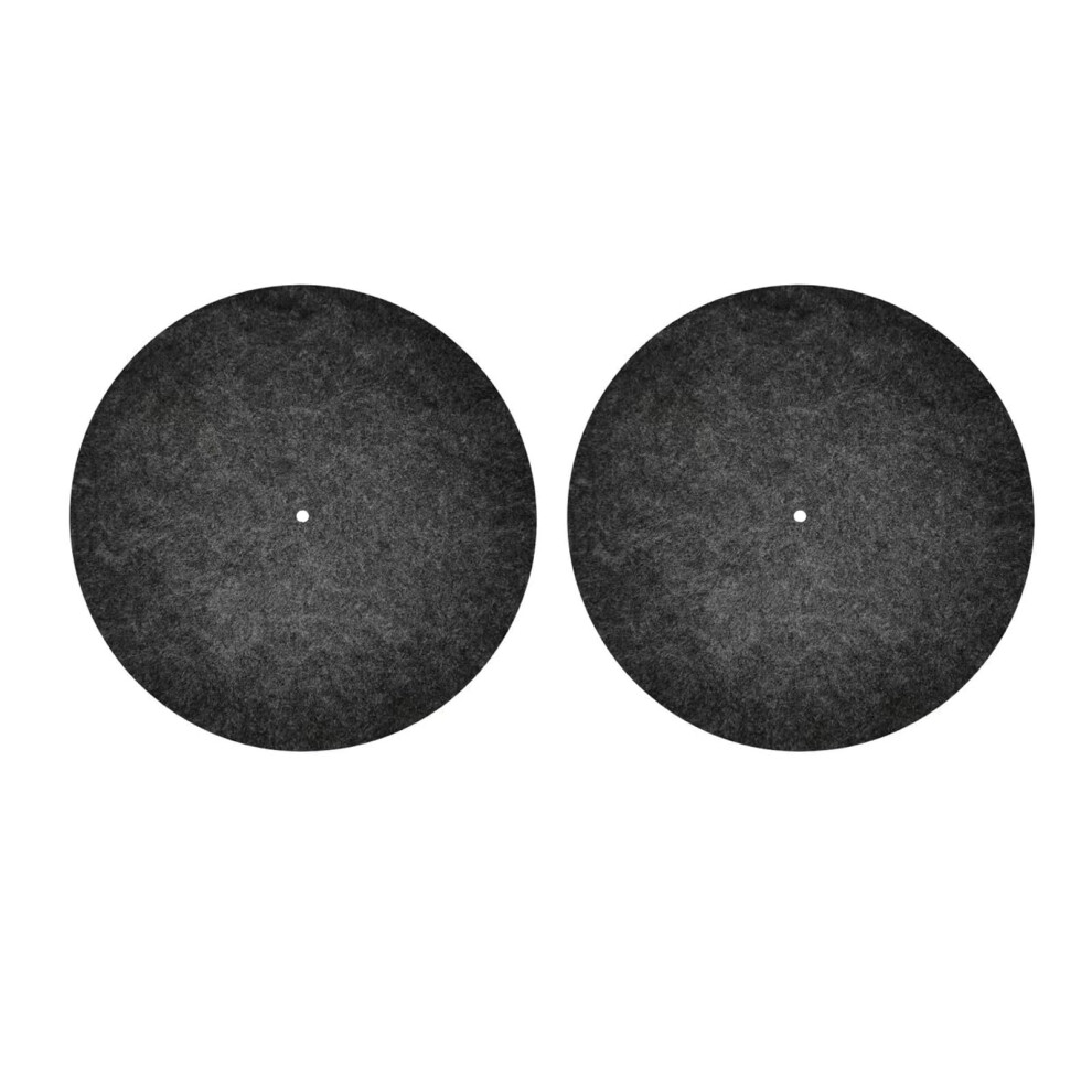 Record Player Mat 12 Inch Felt Turntable Slipmat Antistatic Noise Reduction Vinyl Protection 2Pcs Grey 9169991236223