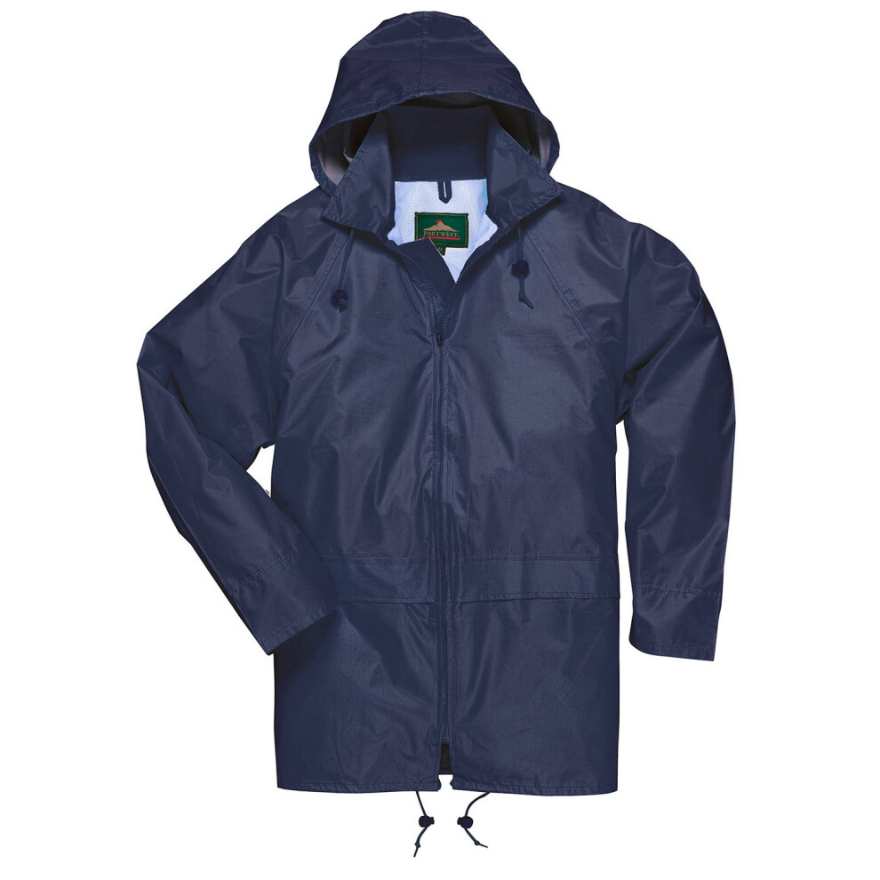 Portwest Unisex Blue,Multicoloured (S, Navy) Adult Classic Raincoat