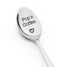 Coffee Spoon for Grandpa with Engraved Message Gift from Grandchildren Fathers Day