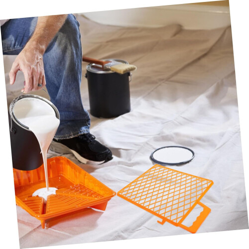 Heavy Duty Plastic Paint Roller Grid for Buckets with Even Paint Distribution and Easy Clean Surface 2
