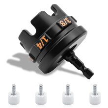 Nut Driver Drill Attachment for 1/4 3/8 1/2 Inch Threaded Rods, Hex Shank Fast Nut Installer