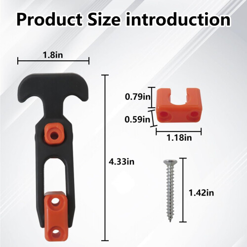 2X Rubber T Handle Latch Secure Closure for Tool Box Cooler Golf Cart Hood Easy Replacement 1