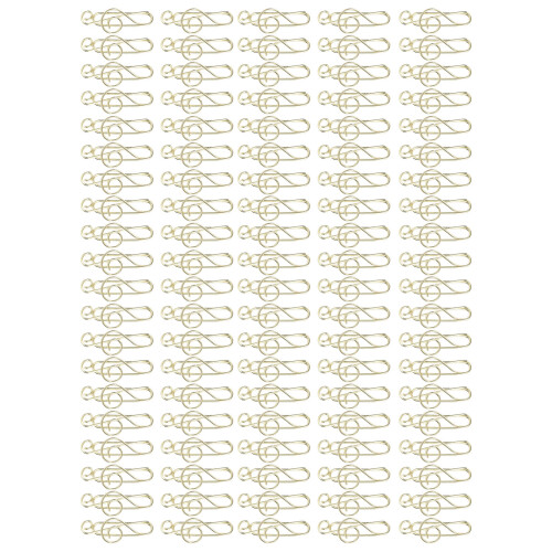 Durable Paper Clips, Note Shape Perfect For Office Home School, Smooth Surfaces Prevent Snags Or Marks, Corrosion Resistant Finish100Pcs 2