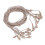 Replacement Cord for Hearing Aids Featuring Signal Stability and Electromagnetic Interference Shield, Audio Receiver Cable with Rounded Feel for 8