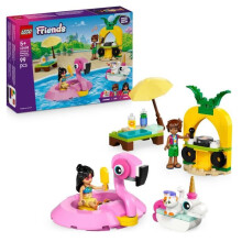 LEGO Friends 42658 Poolparty mit Einhorn- und Flamingo-Ringen - Spielzeug