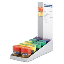 Staedtler Round tub single sharpener 511 006 asst colours pack 10