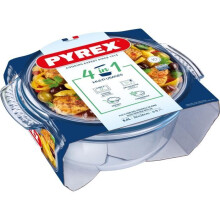 Pyrex Round Glass Casserole Dish 3.75Ltr - [P590]
