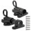 Self Closing Gate Latch Aluminum Alloy Automatic Spring Loaded Door Lock Black 2pcs 1