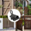 Self Closing Gate Latch Aluminum Alloy Automatic Spring Loaded Door Lock Black 2pcs 5