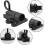 Self Closing Gate Latch Aluminum Alloy Automatic Spring Loaded Door Lock Black 2pcs 2