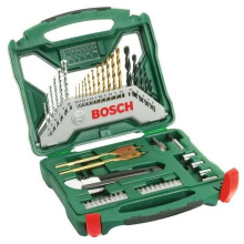 Set gemischtes Schraub- und Bohr-Bosch - X-Line Titangeschäft mit Bohrern und Schraubendrehereinsätzen, 50 Teile
