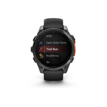 Garmin Fenix 8 3.56 cm (1.4") AMOLED 47 mm Digital 454 x 454 pixels Touchscreen Black Wi-Fi GPS (satellite)