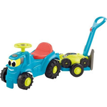 Ecoiffier Tractor Ride-On with Trailer and Lawnmower