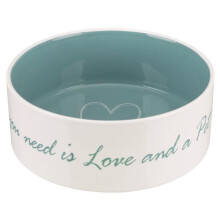 Trixie "All You Need is Love & a Pet Dog" Ceramic Bowl - 1.4 L / 20 cm