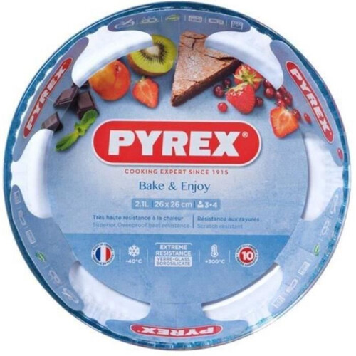 Pyrex Pyrex Fluted Flan Dish, 26cm