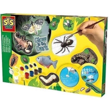 Ses Creative Children's Scary Animals Glow-In-The-Dark Casting And Painting 01153