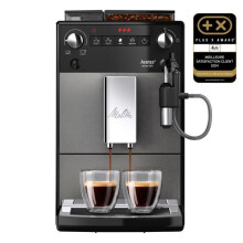 Máquina de café - MELITTA - Avanza F270-100 - Tanque de água de 1,5 L - Tanque de grãos de 250 g - 1450 W - Cinza titânio