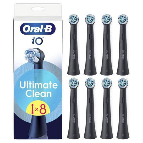 Oral-B Brossette ORAL-B - iO Nachfüllpack Ultimate Clean - 8er Pack - Schwarz