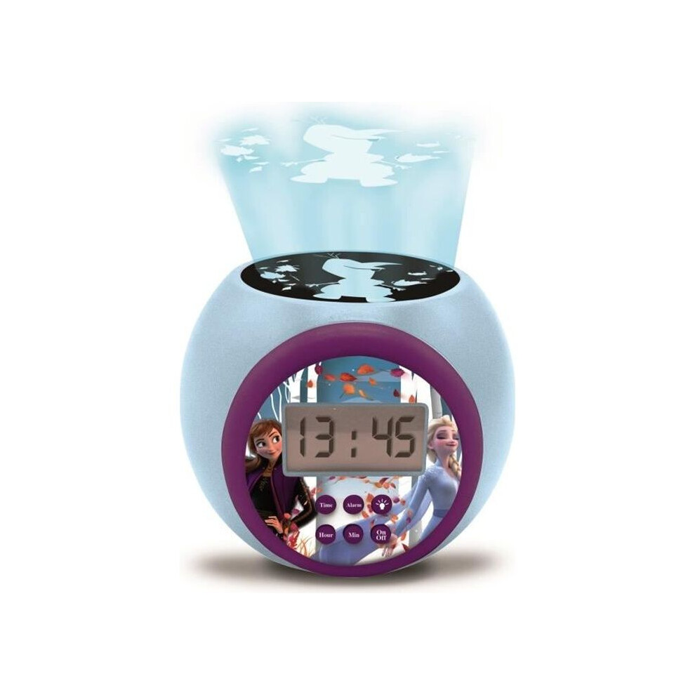 Disney Frozen Ii Childrens Projector Clock With Timer Lexibook